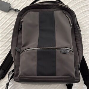 Tumi Men's Black and Gray Backpack